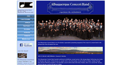 Desktop Screenshot of abqband.org