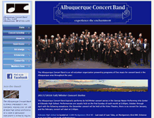 Tablet Screenshot of abqband.org